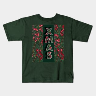 Xmas Winter Berries Kids T-Shirt